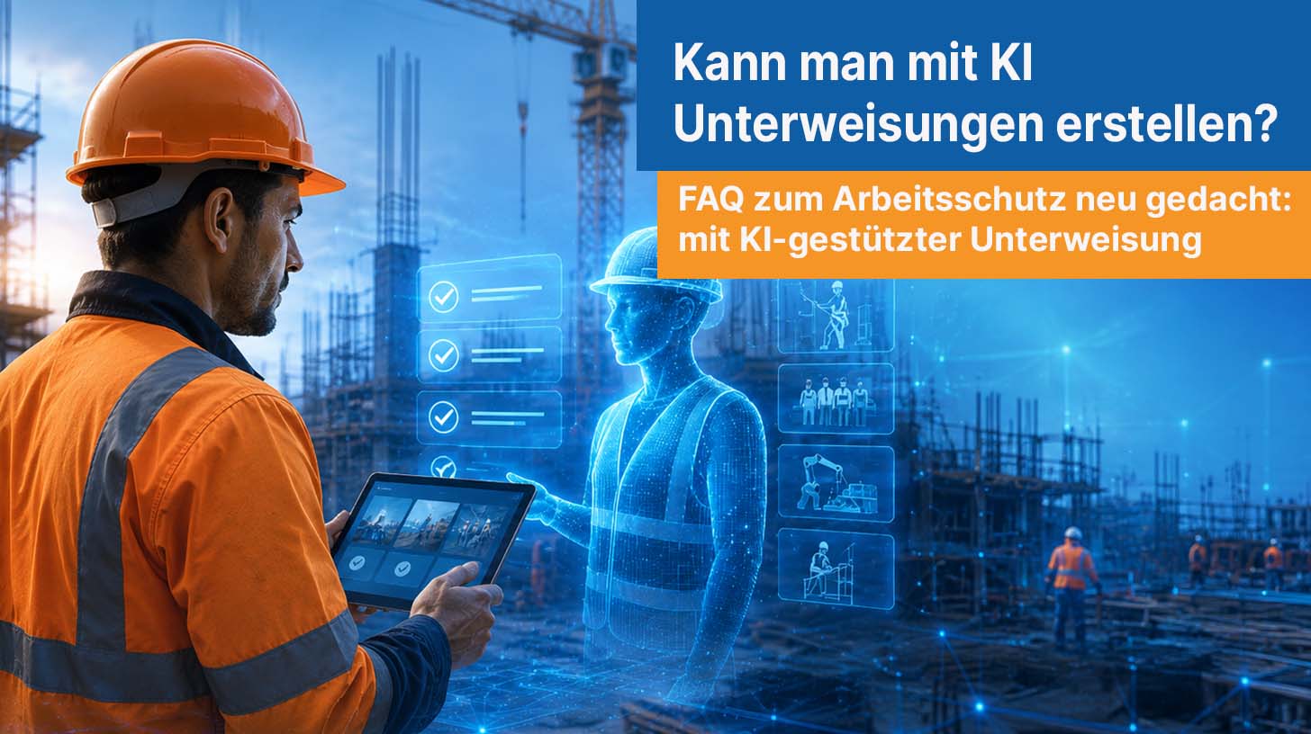 ki-unterweisung headerbild FAQ Einsatz von KI in Arbeitssicherheit und Unterweisungen